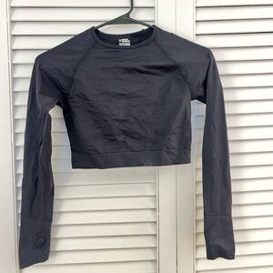 Cropped Long Sleeve Athletic Top